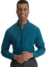 Uniforms - Men's Batiste Banded Collar Shirt