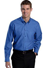 Uniforms - Long Sleeve Tailored Wrinkle Free Oxford Shirt