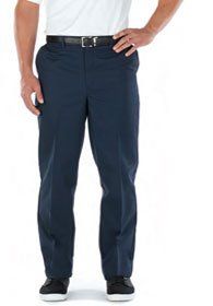 Uniforms - Men's Pants Casual Chino Flat Front Easy Fit Cotton Blend