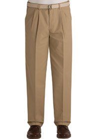 Uniforms - Pants Casual Chino Pleated, Cotton Blend