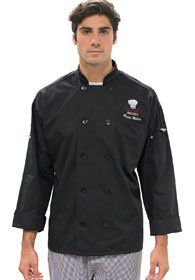 Uniforms - Chef, Kitchen, Chef Coats Black, Cooling Mesh