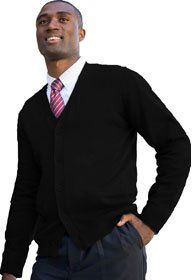 Uniforms - Cardigan Sweaters with Buttons, Cotton Blend