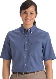 Uniforms - Women's Long Sleeve Blouse Open Neck Poplin
