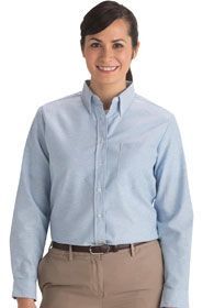Uniforms - Women's Long Sleeve Blouse Open Neck Poplin