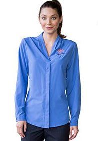 Uniforms - Women's Long Sleeve V-Neck Stretch Blouse
