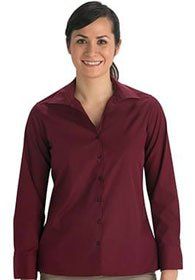 Uniforms - Women's Long Sleeve Blouse Open Neck Poplin