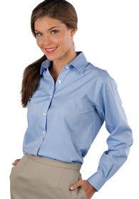 Uniforms - Women's Long Sleeve Pinpoint Oxford Shirt