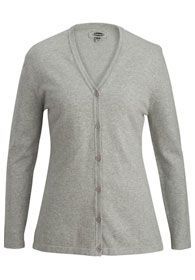 Uniforms - Cardigan Sweaters with Buttons, Cotton Blend