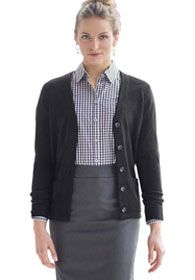 Uniforms - Cardigan Sweaters with Buttons, Cotton Blend