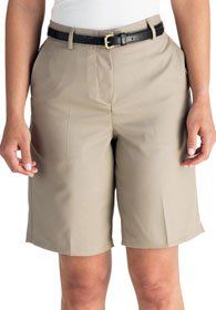 Uniforms - Women's Ladies Microfibre Microfiber Dress Shorts