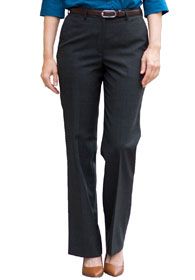 Uniforms - Women's Ladies Dress Pants Flat Front, Washable Wool Blend