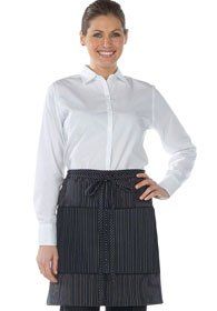 Hospitality Uniforms - Pinstripes Half Bistro Apron