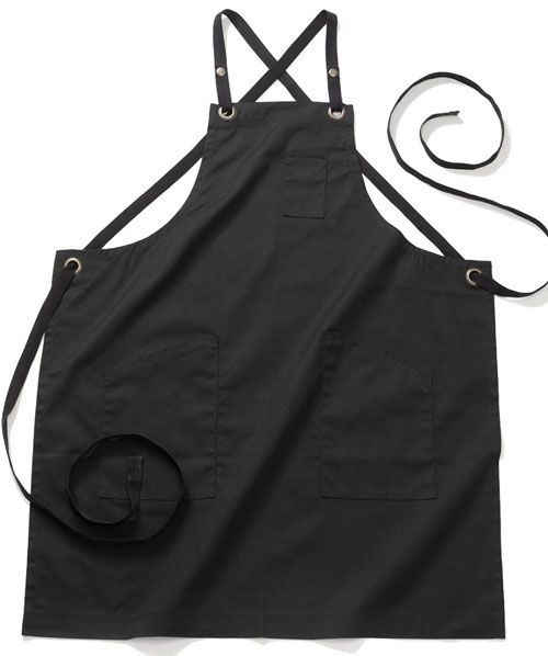 Hospitality Uniforms - Denim Workshop Bib Apron with pockets