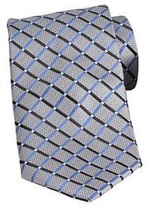 Uniforms - Polyester Pattern Tie, Crossroads, Black, Silver, Blue