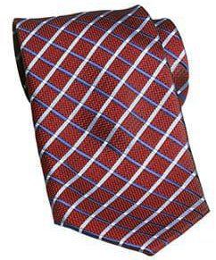 Uniforms - Polyester Pattern Tie, Crossroads, Red, Wine, Silver, Blue