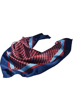 Uniforms - Scarf, Scarves, Square, Cross Roads Pattern, Blue, Red