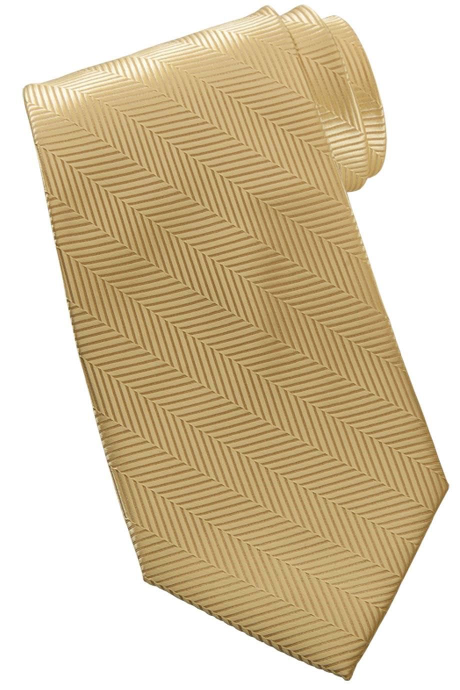 Uniforms - Solid Colour Color Tie, Herringbone Maize, Gold, Yellow