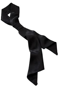 Uniforms - Women's Ladies Herringbone Neckerchief Tie, Black