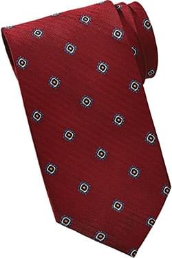 Uniforms - Silk Tie, Nucleus Pattern, Brick
