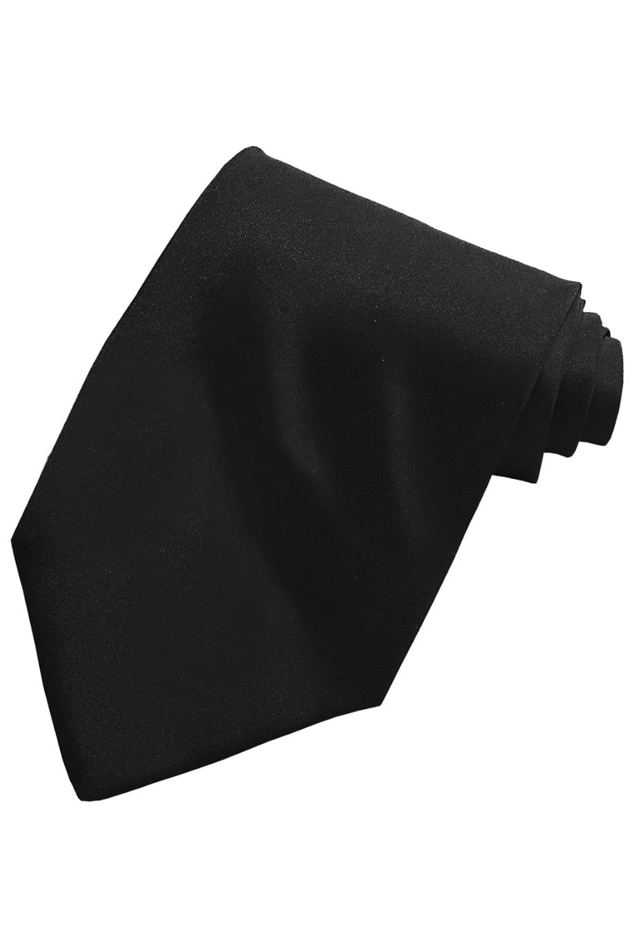 Uniforms - Solid Colour Color Tie, Black