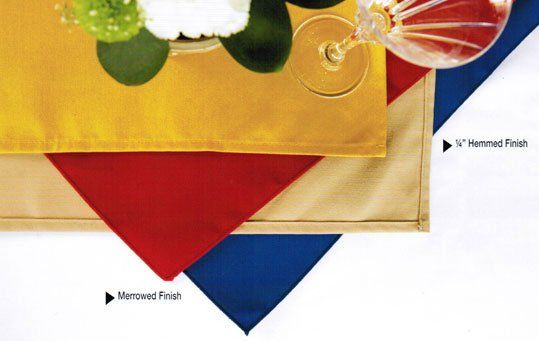 Hospitality - Merrowed vs. Hemmed Tablecloths, Napkins