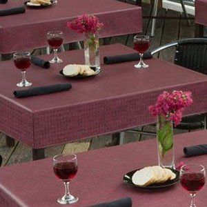 Hospitality Fitted Padded Vinyl Tablecloth