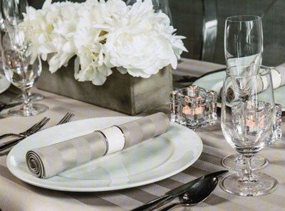 Hospitality Striped Napkins, Tablecloth