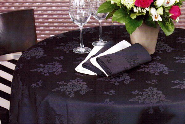 Hospitality Damask Rose Table Cloths, Napkins