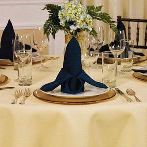 Hospitality Woven Fabric Tablecloth, Napkins