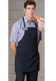 Hospitality Uniforms - Shorter Bib Apron no pockets