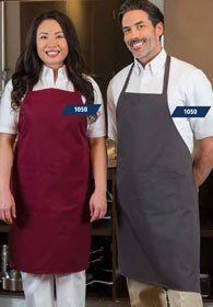 Uniforms - Kitchen Chef Cook Bib Apron no Pockets Poly Cotton Blend