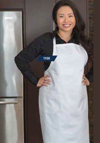 Uniforms - Kitchen Chef Cook Bib Apron no Pockets Adjustable Neckstrap