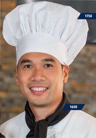 Uniforms - Kitchen Chef Cook Hat, Traditional Puffy
