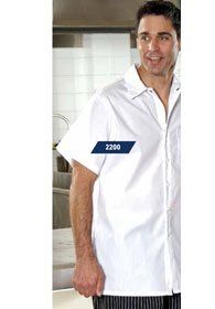 Uniforms - Kitchen Cook Shirt Buttons White