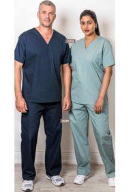 Uniforms - Housekeeping, Spa, Medical Scrubs V-Neck Top