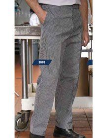 Uniforms - Kitchen, Chef Pants - Zipper Fly, Check