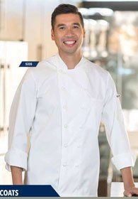 Uniforms - Chef, Kitchen, Chef Coats White Long Sleeve