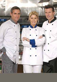 Uniforms - Chef Coats with Contrasting Trim