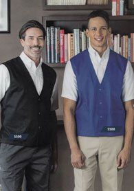 Uniforms - Cotton Blend Vests, waist pockets