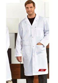 Uniforms - Long Shop Coats, domes closure, pockets