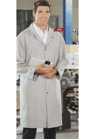 Uniforms - Long Food industry Coats, domes closure, no pockets