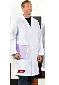 Uniforms - Long Food industry Coats, domes closure, no pockets