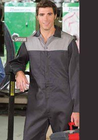 Uniforms - Maintenance Work Poly Cotton Coveralls Contrast Yoke