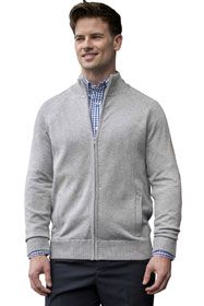 Uniforms - Cardigan Sweater with Zipper, Zip Up, Fine Gauge