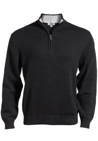 Uniforms - 1/4 Zip Pullover Sweater, Acrylic Jersey Stitch