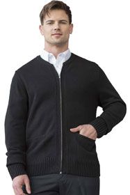 Uniforms - Women's Ladies Cardigan Sweater with Zipper, Zip Up, Fine Gauge