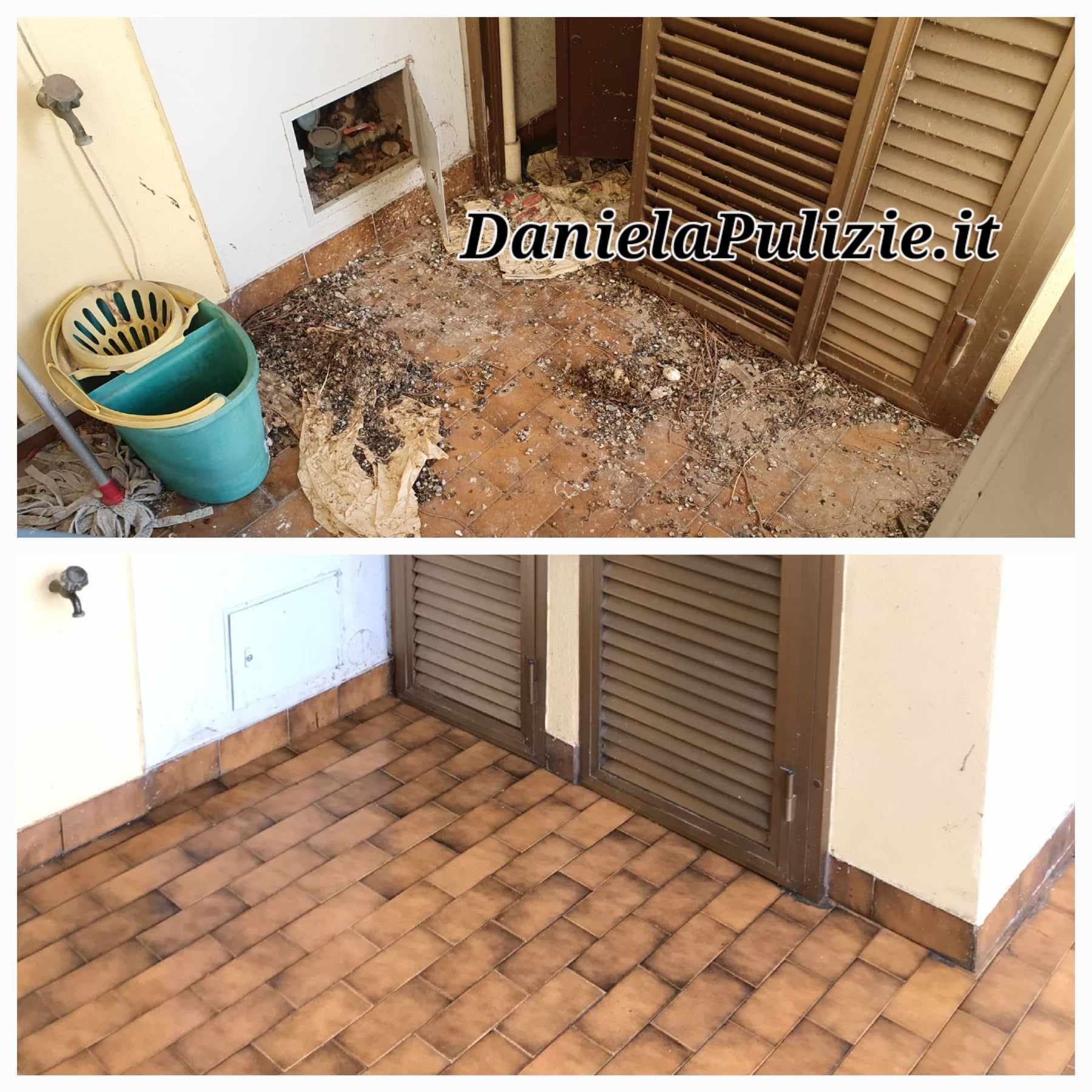 Pulizia balcone dal guano piccione Roma