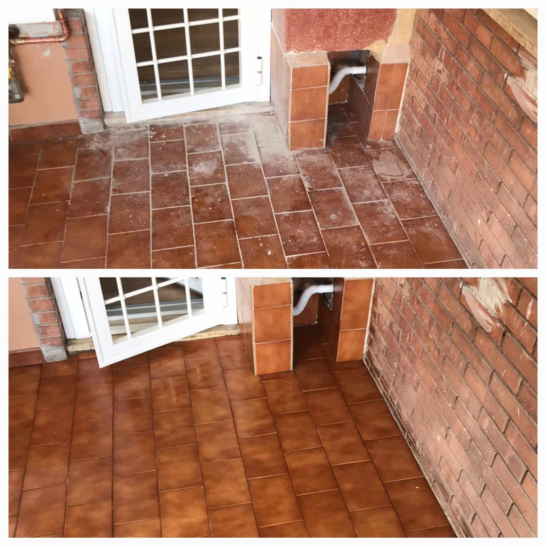 pulizia pavimenti esterni molto sporchi