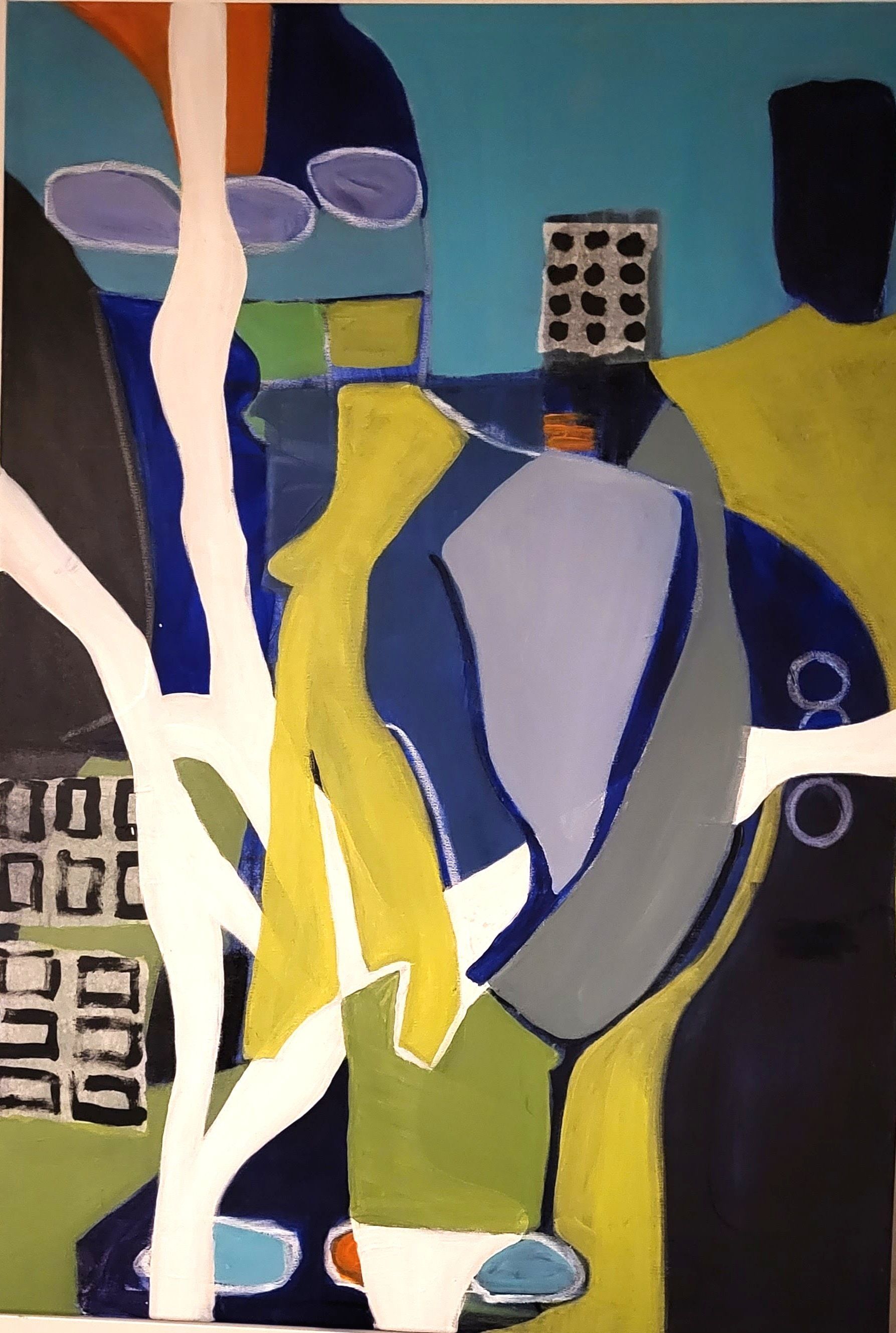 Acryl-Lasuren/Collage - 100x70x2 - 900 Euro