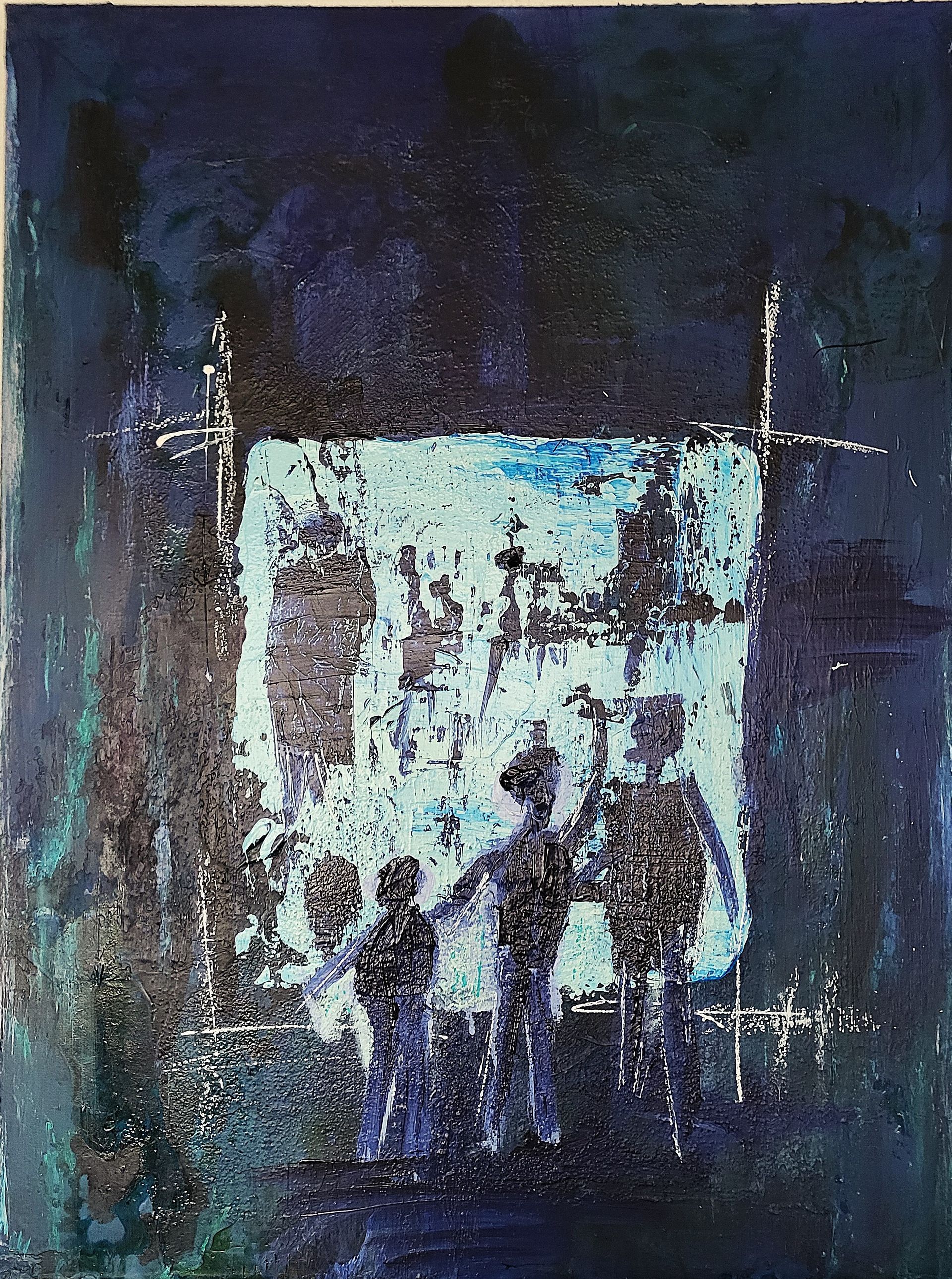 Acryl Strukturen 80 x 60 x 2 - 650 Euro